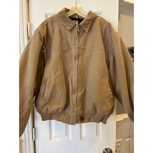 Carhartt Other - VTG Carhartt J14 SDL Santa Fe Jacket Men 2XL Brown Western Cowboy Country Stains